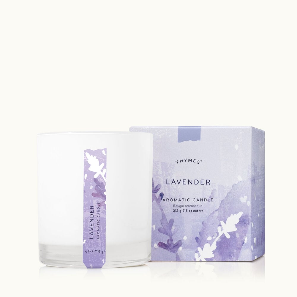 Thymes Lavender Candle is a Floral Scent of Calm and Relaxation image number 1
